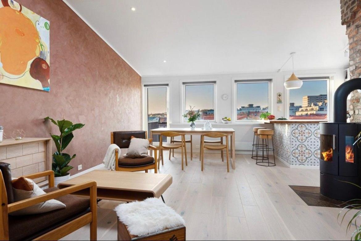 Penthouse In Oslo'S Hippest District Gruenerlokka Appartement Buitenkant foto